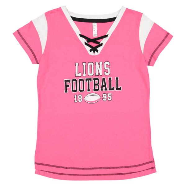 LAT Apparel Ladies Game Day Lace-Up Tee