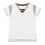 LAT Apparel Ladies Game Day Lace-Up Tee