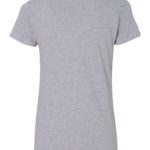 Heather Gray back Standard Brand; Women’s Tru-Fit V-Neck