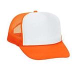 Otto Cap; Neon 5 Panel High-Crown Mesh Back Trucker Hat