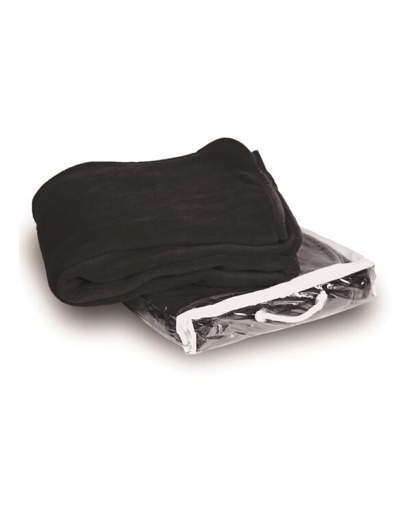 Black Front High Liberty Bags; Alpine Fleece, Micro Fleece Blanket