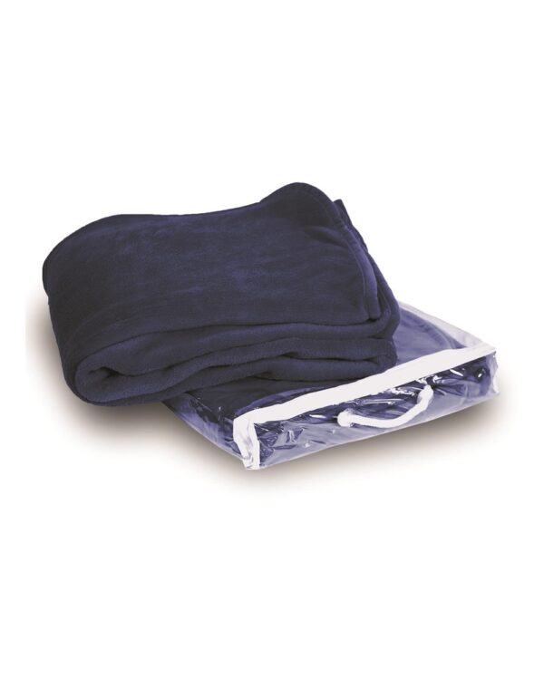Navy Front High Liberty Bags; Alpine Fleece, Micro Fleece Blanket