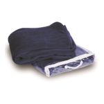 Navy Front High Liberty Bags; Alpine Fleece, Micro Fleece Blanket