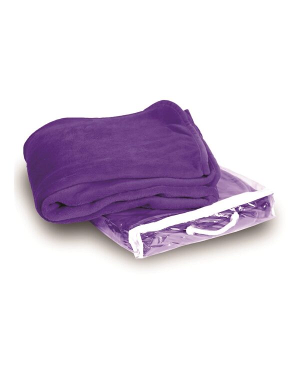 Purple Front High Liberty Bags; Alpine Fleece, Micro Fleece Blanket