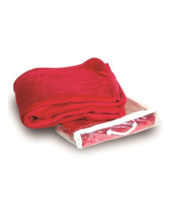 Red Front High Liberty Bags; Alpine Fleece, Micro Fleece Blanket