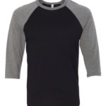 BELLA CANVAS Unisex Three Quarter Sleeve Baseball T-Shirt