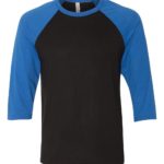 BELLA CANVAS Unisex Three Quarter Sleeve Baseball T-Shirt