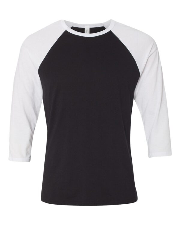 BELLA CANVAS Unisex Three Quarter Sleeve Baseball T-Shirt