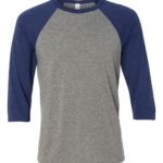 BELLA CANVAS Unisex Three Quarter Sleeve Baseball T-Shirt