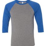 BELLA CANVAS Unisex Three Quarter Sleeve Baseball T-Shirt