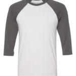 BELLA CANVAS Unisex Three Quarter Sleeve Baseball T-Shirt