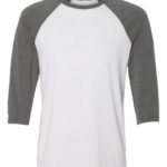 BELLA CANVAS Unisex Three Quarter Sleeve Baseball T-Shirt