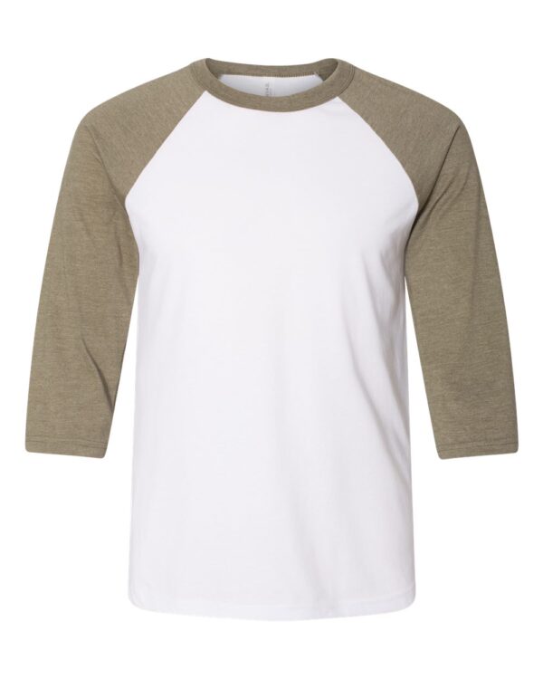 BELLA CANVAS Unisex Three Quarter Sleeve Baseball T-Shirt