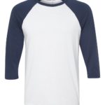 BELLA CANVAS Unisex Three Quarter Sleeve Baseball T-Shirt