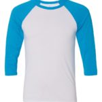 BELLA CANVAS Unisex Three Quarter Sleeve Baseball T-Shirt
