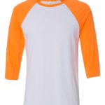 BELLA CANVAS Unisex Three Quarter Sleeve Baseball T-Shirt