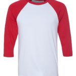BELLA CANVAS Unisex Three Quarter Sleeve Baseball T-Shirt