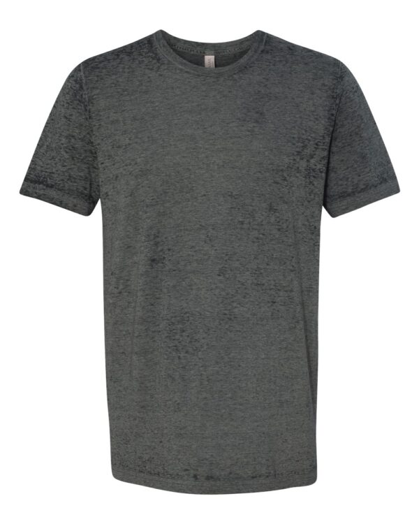 Black Acid Wash Front High Unisex Texture T-Shirt
