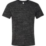 Black Marble Front High Unisex Texture T-Shirt