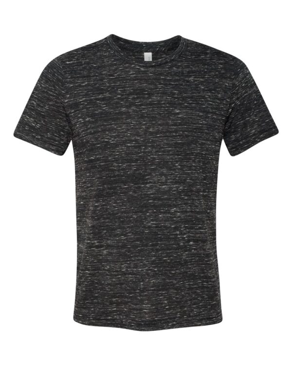 Black Marble Front High Unisex Texture T-Shirt