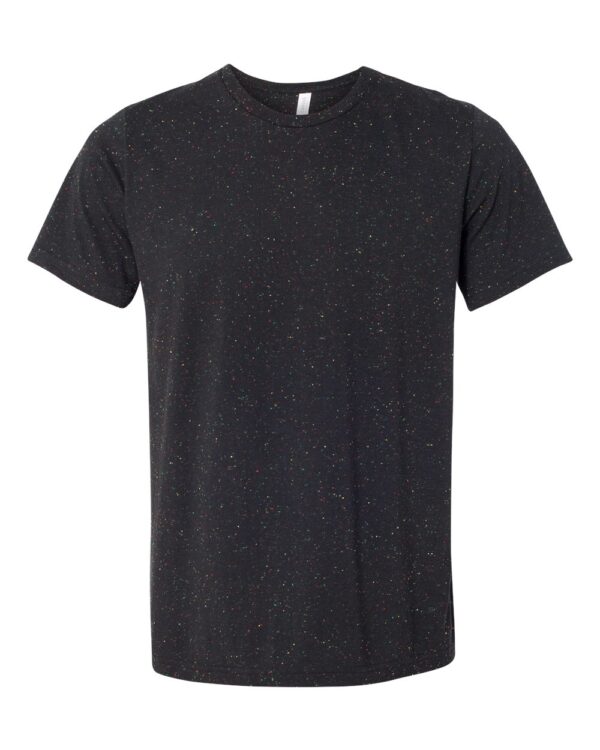 Black Speckled Front High Unisex Texture T-Shirt