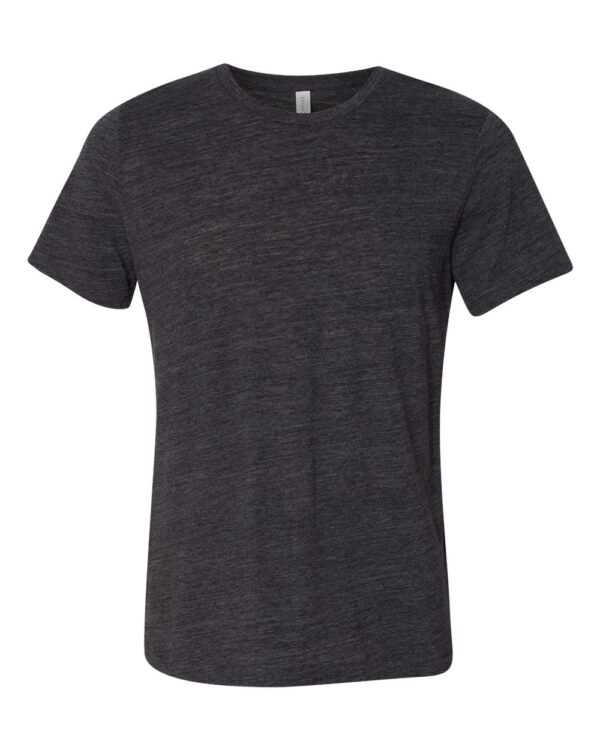 Charcoal Black Slub Front High Unisex Texture T-Shirt