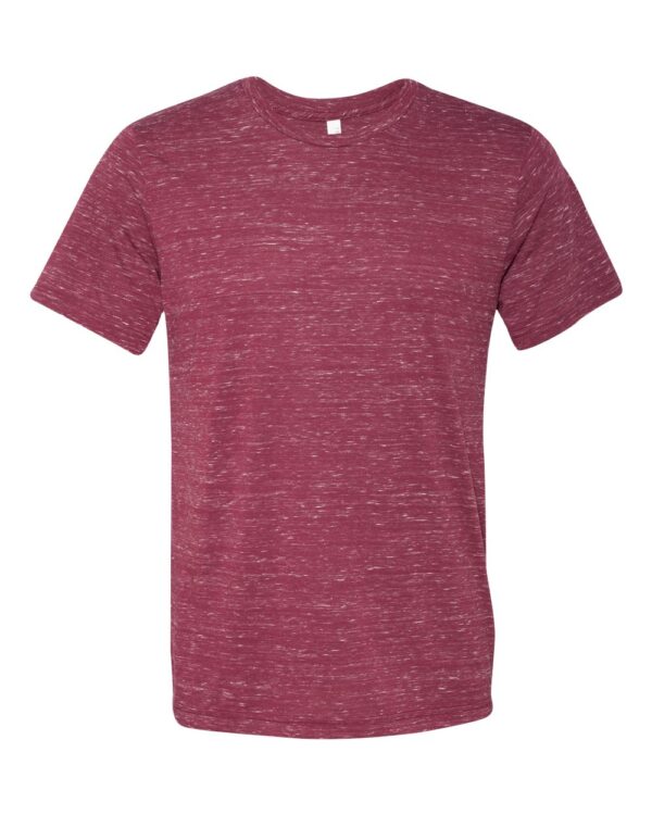 Maroon Marble Front High Unisex Texture T-Shirt