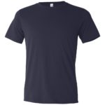 Navy Front High Unisex Texture T-Shirt