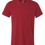 Red Speckled Front High Unisex Texture T-Shirt