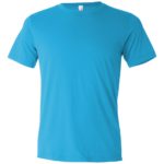 Turquoise Front High Unisex Texture T-Shirt