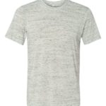 White Marble Front High Unisex Texture T-Shirt