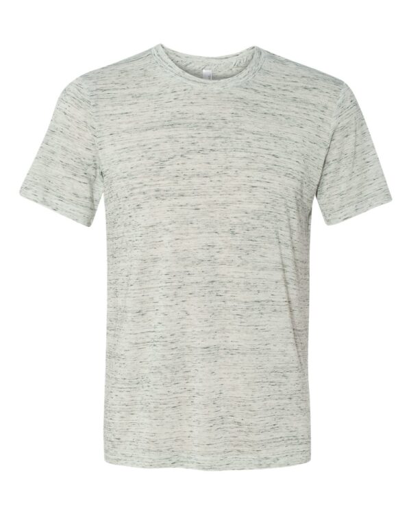 White Marble Front High Unisex Texture T-Shirt