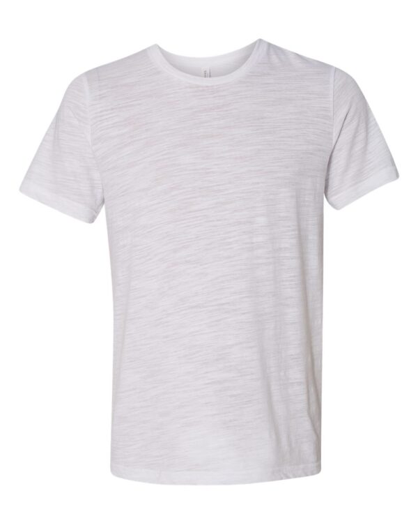 White Slub Front High Unisex Texture T-Shirt