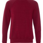 Cardinal Triblend Bella Canvas Unisex Sponge Fleece Raglan Sweatshirt