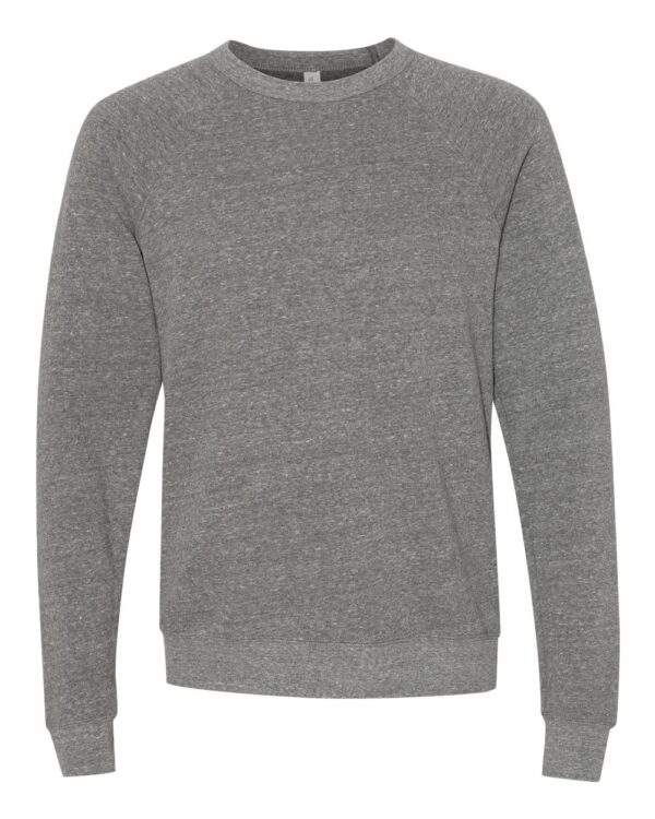 Deep heather Front High Unisex Sponge Fleece Raglan Sweatshirt