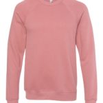 Mauve Front High Unisex Sponge Fleece Raglan Sweatshirt