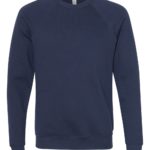Navy Front High unisex Sponge Fleece Raglan Sweatshirt