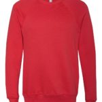Red Front High unisex Sponge Fleece Raglan Sweatshirt