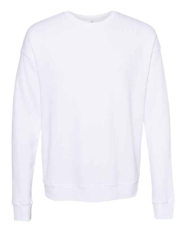 DTC White Front High Unisex Sponge Fleece Drop Shoulder Sweatshirt