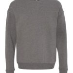Deep Heather Front High Unisex Sponge Fleece Drop Shoulder Sweatshirt