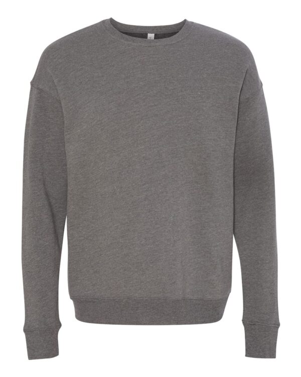 Deep Heather Front High Unisex Sponge Fleece Drop Shoulder Sweatshirt