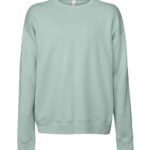 Dusty Blue Front High Unisex Sponge Fleece Drop Shoulder Sweatshirt