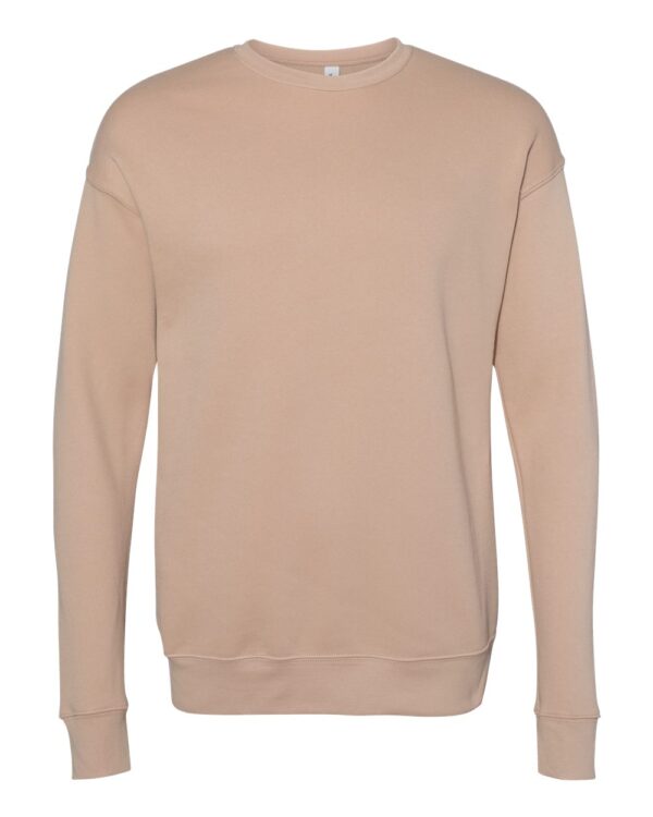 Heather Sand Dune Front High Unisex Sponge Fleece Drop Shoulder Sweatshirt