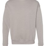 Heather Stone Front High Unisex Sponge Fleece Drop Shoulder Sweatshirt