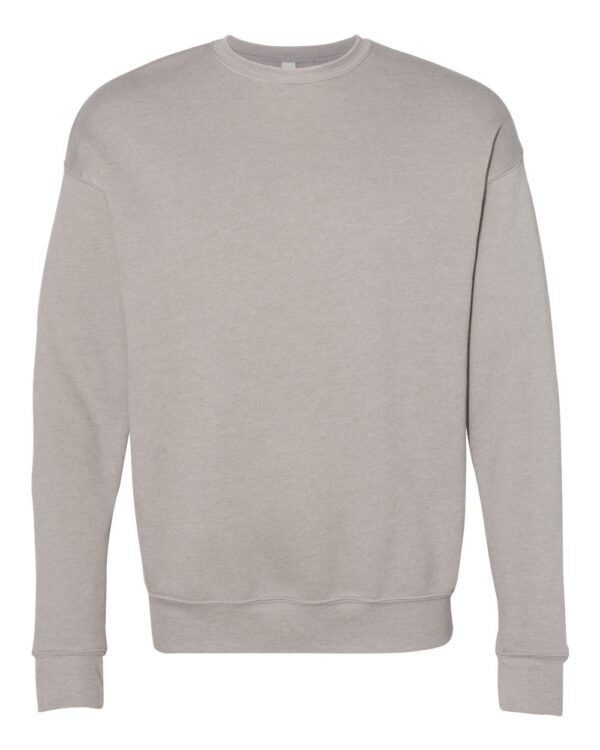 Heather Stone Front High Unisex Sponge Fleece Drop Shoulder Sweatshirt