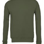 Military Green Front HighUnisex Sponge Fleece Drop Shoulder Sweatshirt
