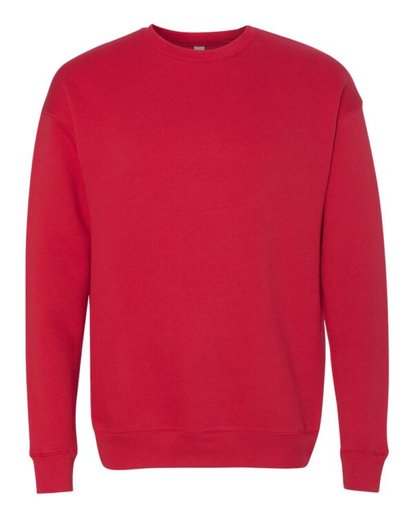 Red Front High Unisex Sponge Fleece Drop Shoulder Sweatshirt