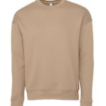 Tan Front HighUnisex Sponge Fleece Drop Shoulder Sweatshirt