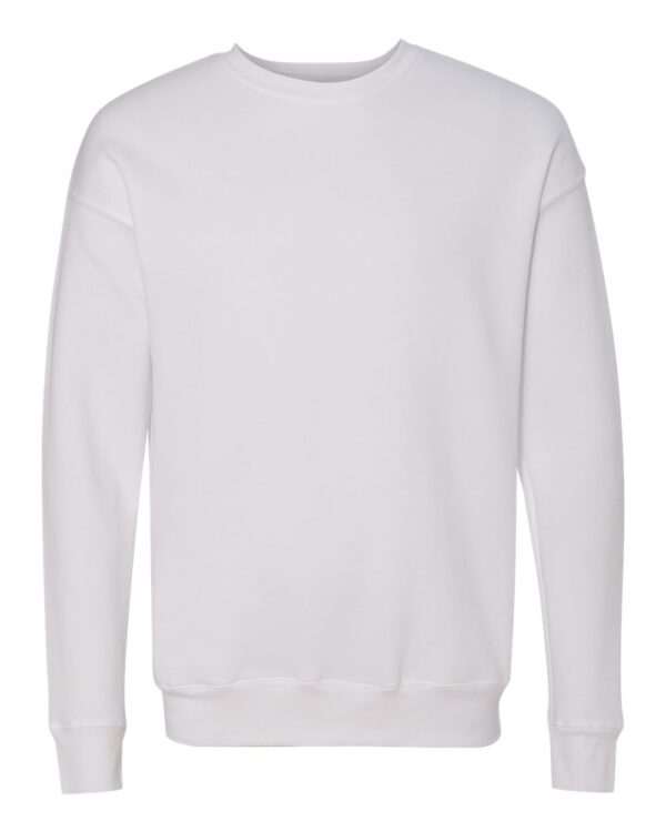 White Front High Unisex Sponge Fleece Drop Shoulder Sweatshirt