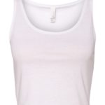 White Front High Women’s Cropped Tank